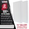 Rectangle Stretched Canvas for Painting 24x48 inch Gallery Depth 1-1/2" Thick, 2-Pack - 17oz Acrylic Gesso Triple Primed, Professional Artist Quality, 100% Cotton - Oil, Pouring Paint